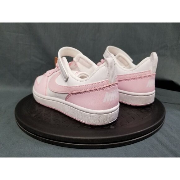 Nike Girls Court Borough Low Recraft (PS) Sneakers Pink White Size12c NEW NO BOX - Picture 6 of 11